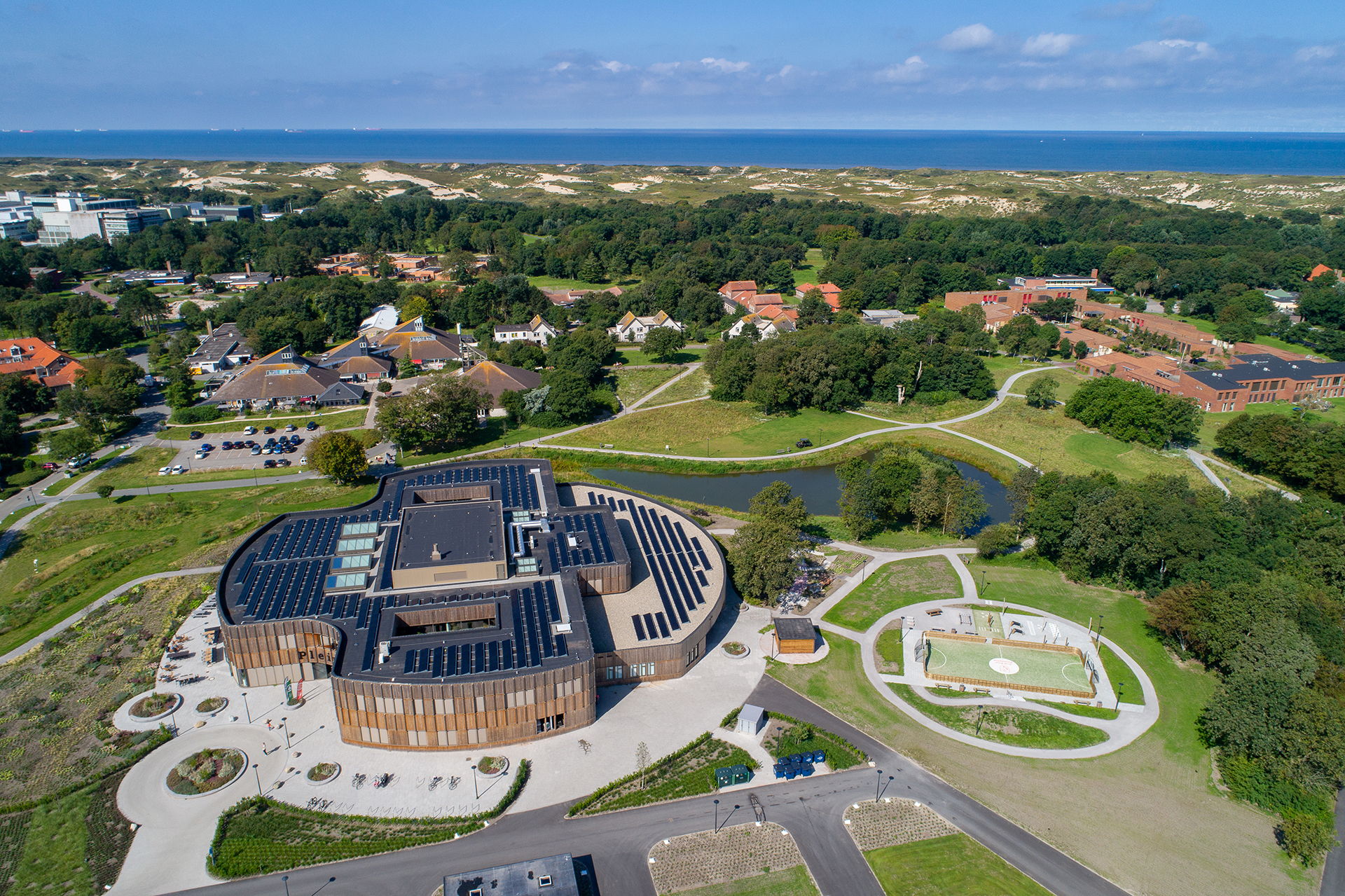 Noordwijk Plein 6 Centrumgebouw IAA bird eye