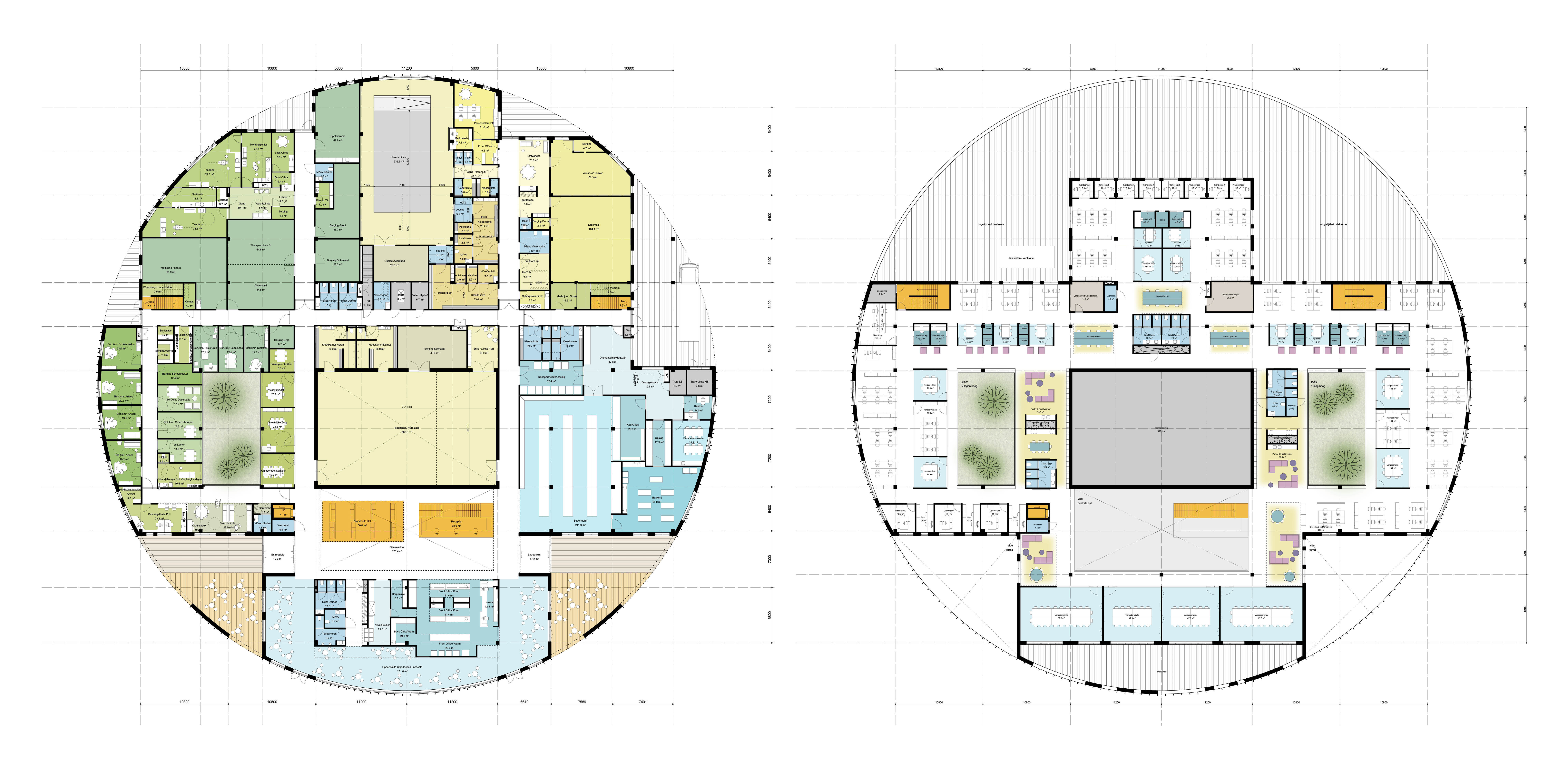 Noordwijk Plein 6 Centrumgebouw IAA plattegronden