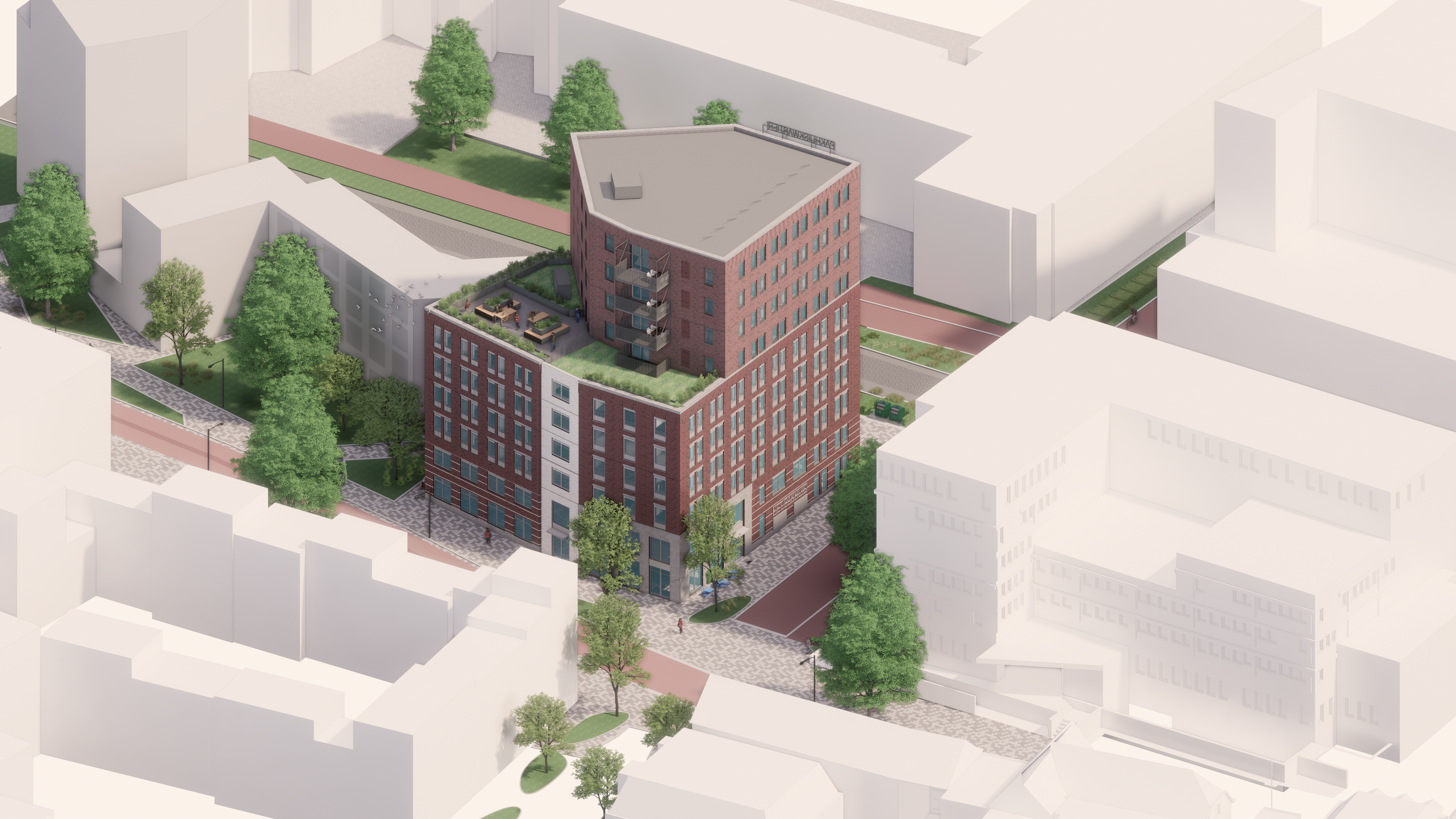 Vogelvlucht pakhuis IAA