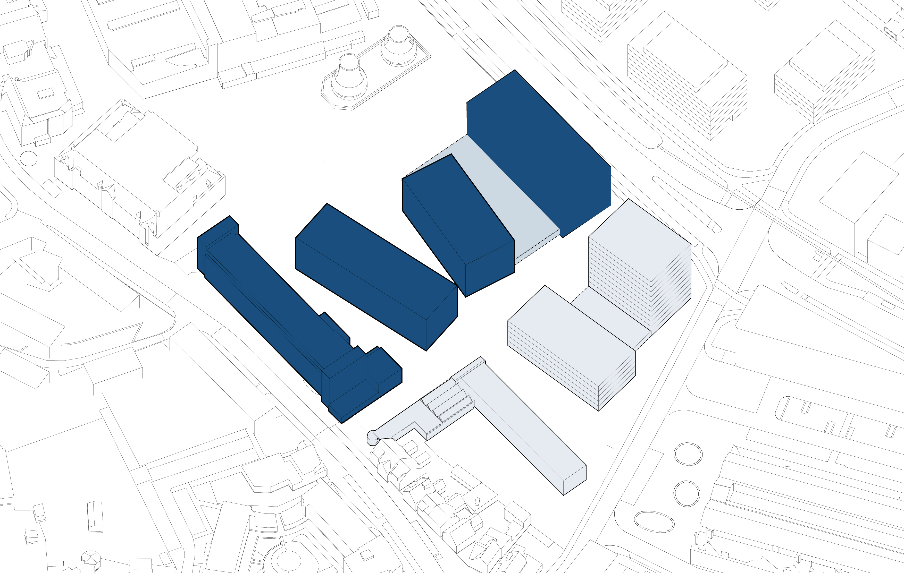 Iso dikkers aangepast blauwe